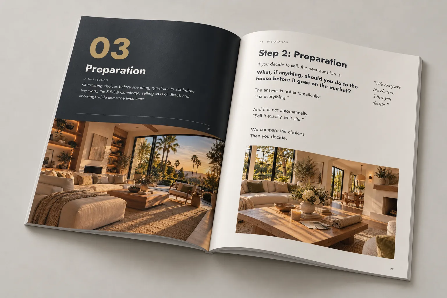 Divorce Home Sale Guide by Christian Perez, shown as a printed booklet