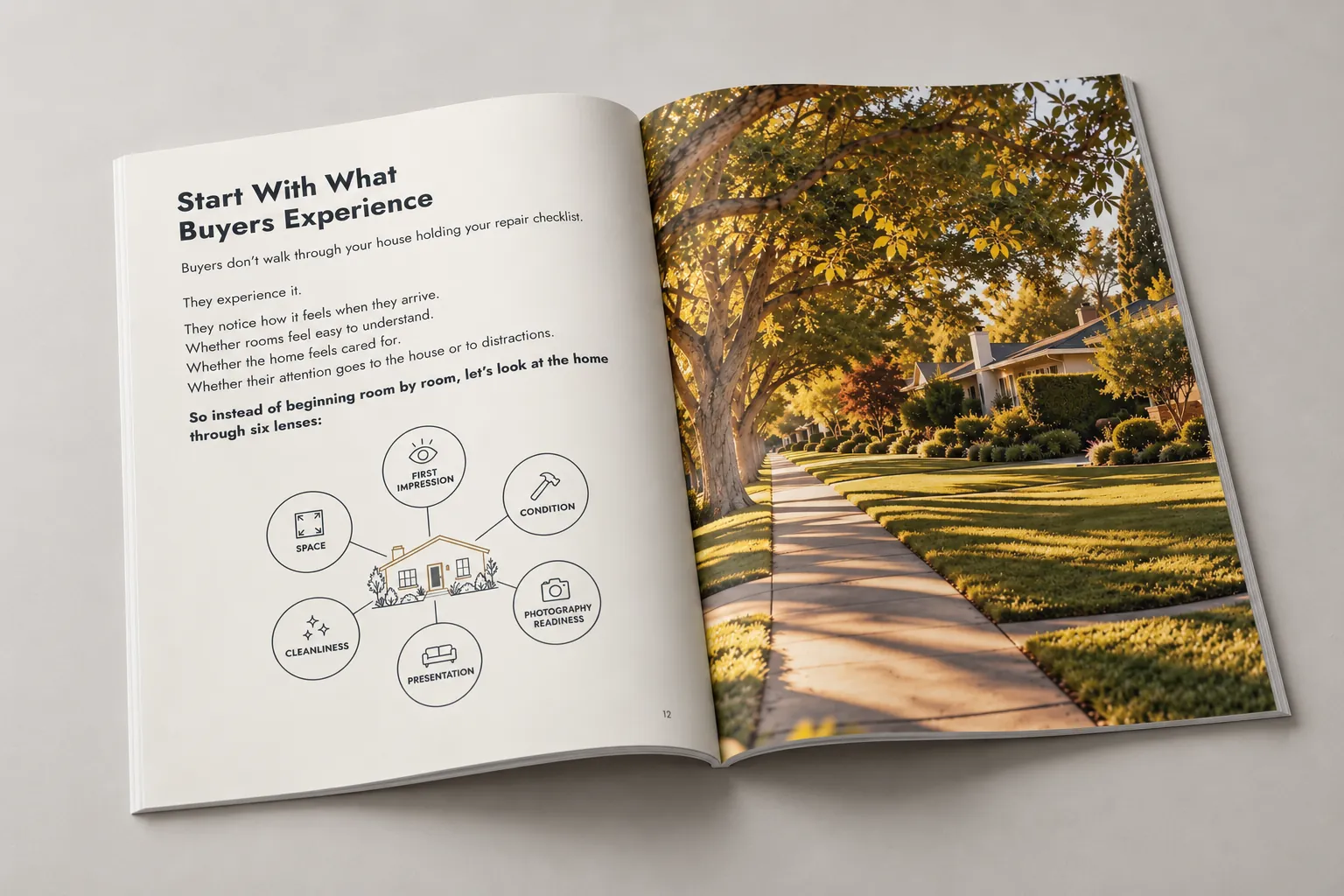 Get Your Home Ready To Sell Checklist by Christian Perez, shown as a printed booklet