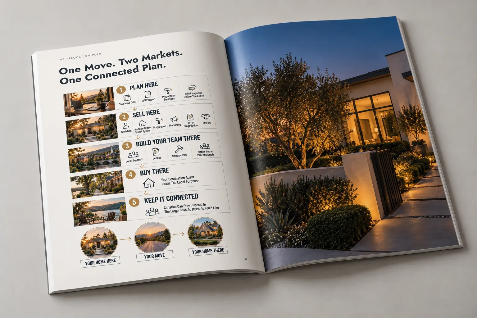 Relocating Seller Guide by Christian Perez, shown as a printed booklet